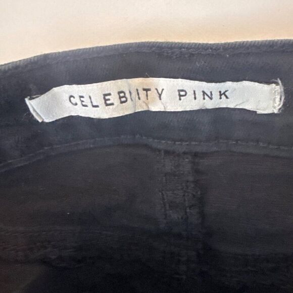 Celebrity Pink Womens Black Denim Shorts Size 7/28 - Picture 4 of 5